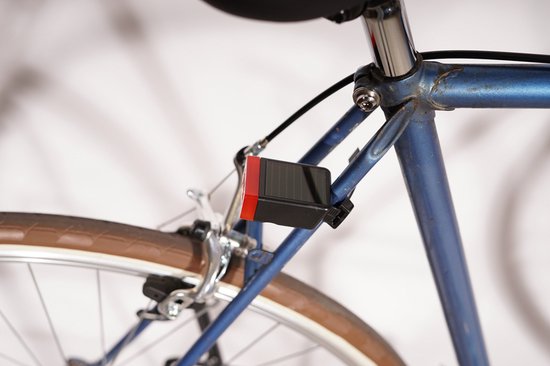 LITTA 2 Achterlicht fietsverlichting op zonne-energie - zwart — afbeelding 2