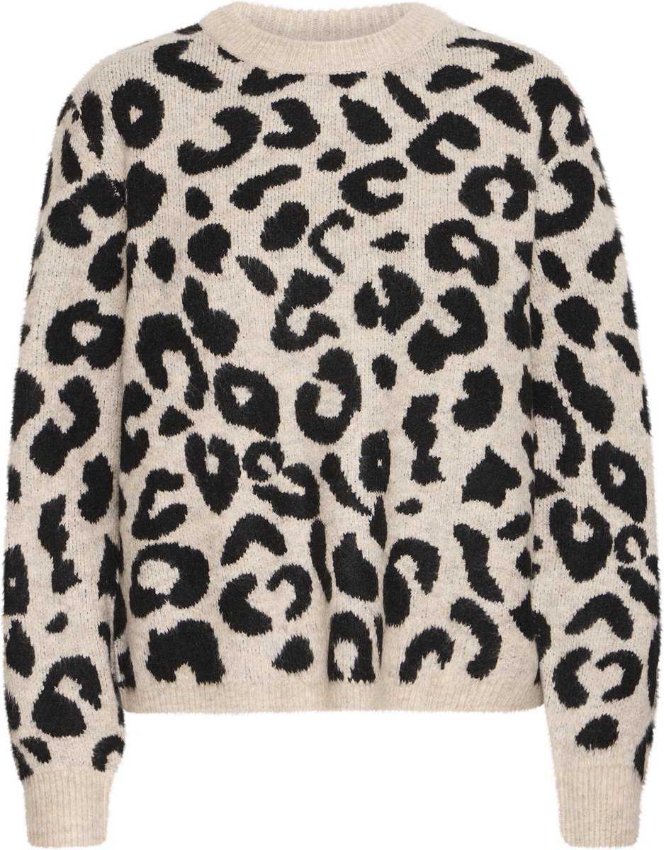b.young BXMINYA LEOPARD Trui - Black Mix