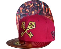 Capiche® Snapback – De Geheime Kamer – Rood & Bruin Metallic – Pet Heren – Baseball Pet – Tovenaars Pet – Hidden Room – Wizard Pet – Harry Potter Geïnspireerd
