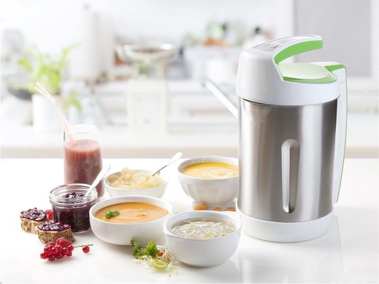 White-label® Soepmaker - Blender - 2 in 1 - Zilver met Wit van White-Label — afbeelding 5