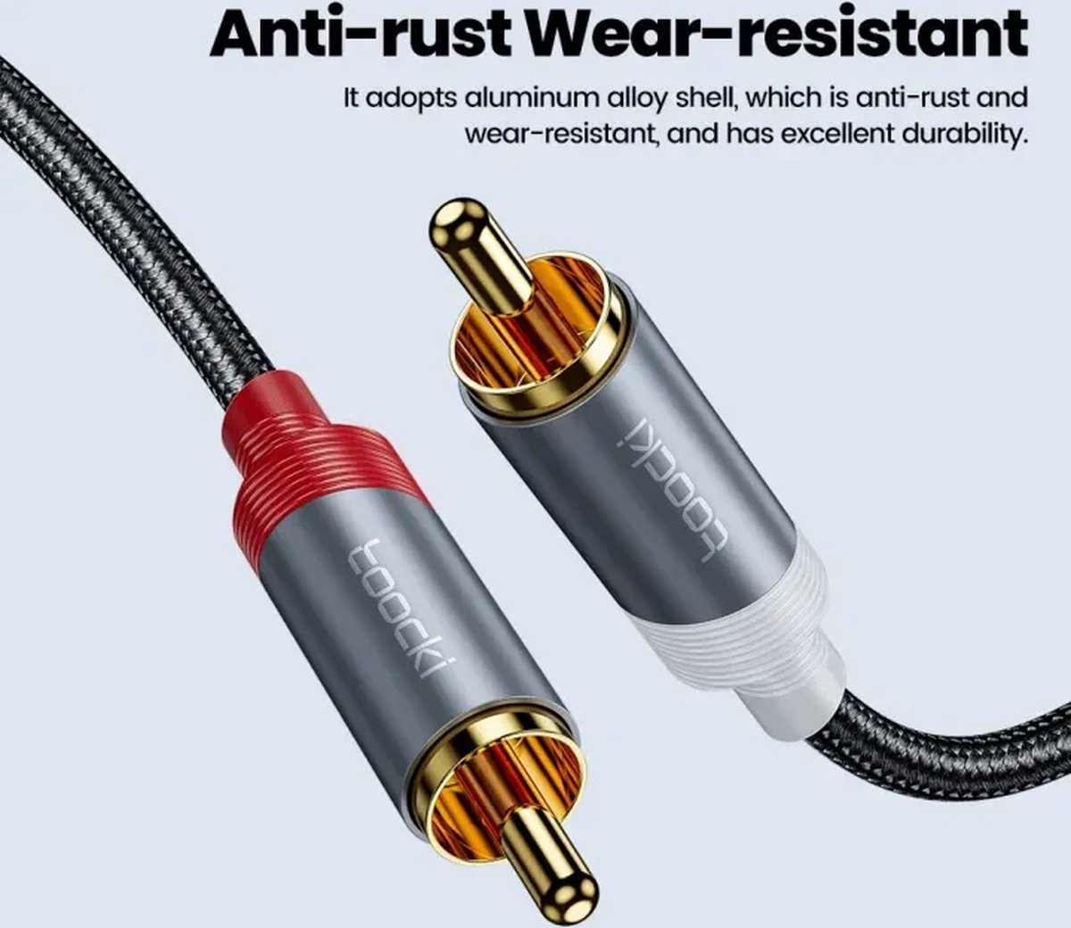 Cinch jack adapter, 3,5 mm jack naar 2 RCA-kabel, korte 3,5 mm jack naar twee RCA-stekker chinch-adapter voor tv, smartphone, mixer, luidspreker, thuisbioscoop, versterker, platenspeler