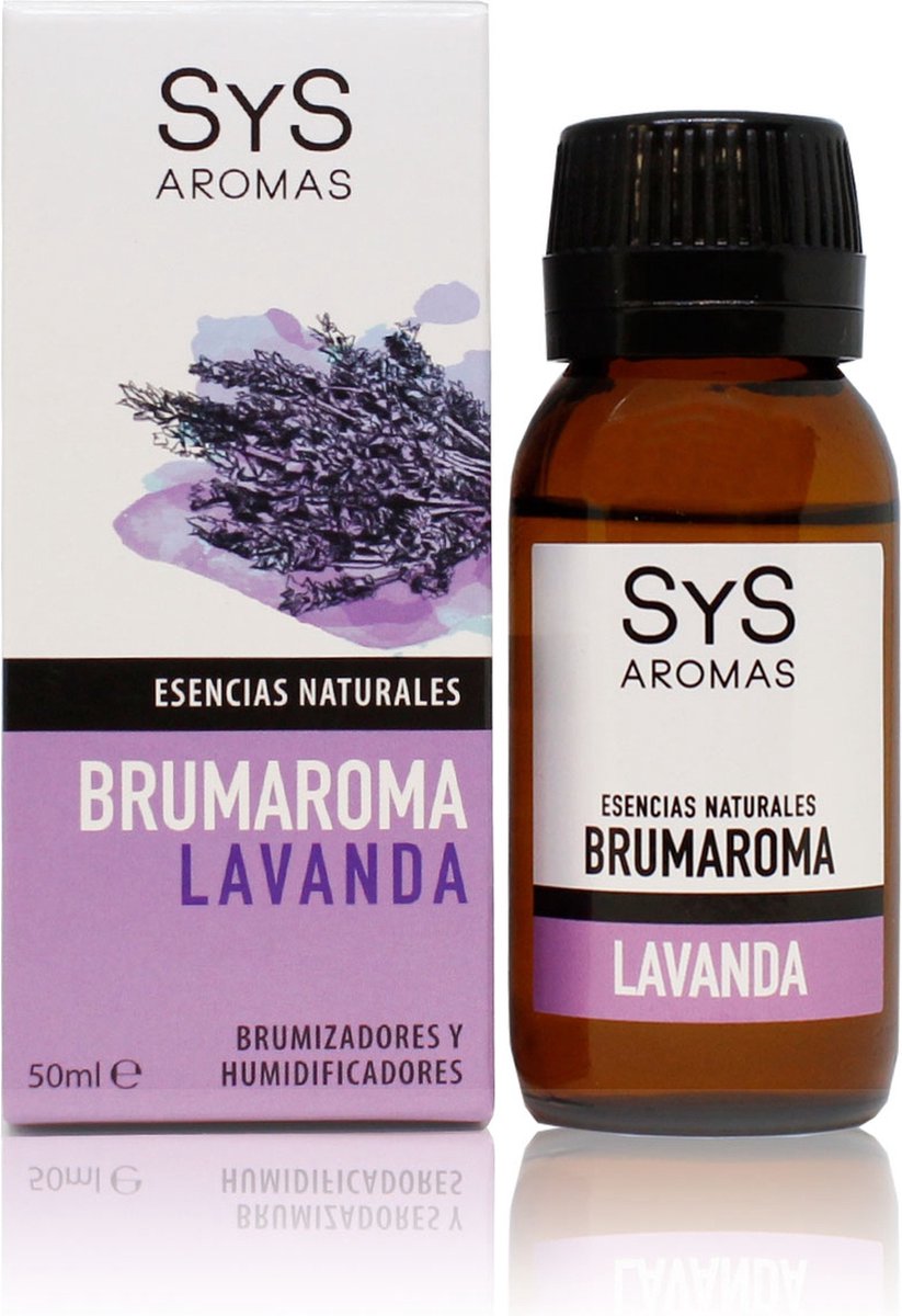 Goedkoopste Sys Brumaroma Lavendel - Etherische Olie - 100 Puur & Natuurlijk - Voor Luchtbevochtiger & Aroma Diffuser - 50ml