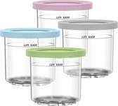Bol.com Vervanging Containers voor Ninja Creami Pints en Deksels - 4 Pack 16oz Cup Compatibel met NC301 NC300 NC299AMZ Serie - I... aanbieding