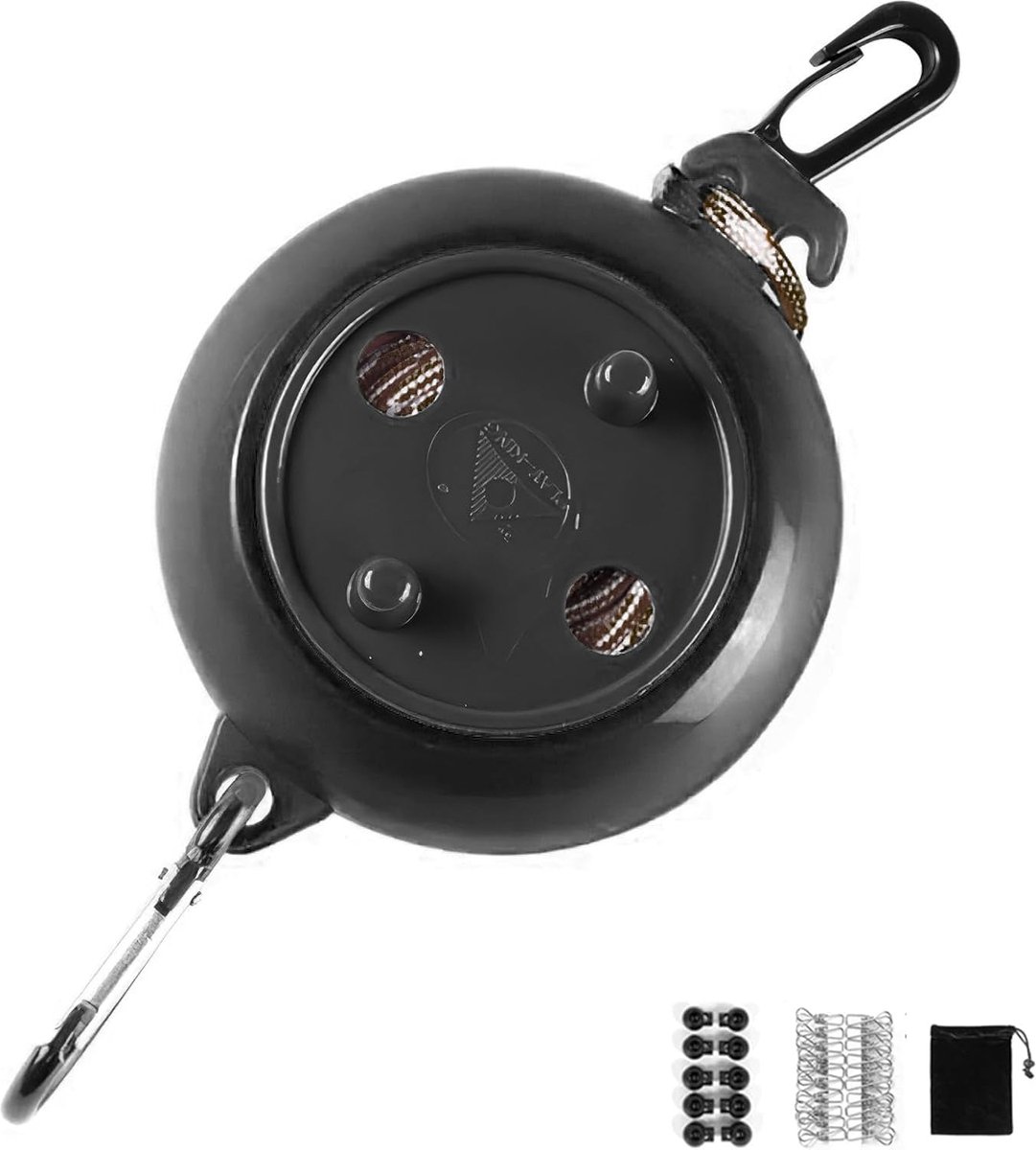 Goedkoopste JGS ® Flexibele Waslijn voor Reizen en Kamperen met 10 Meter Nylon Koord