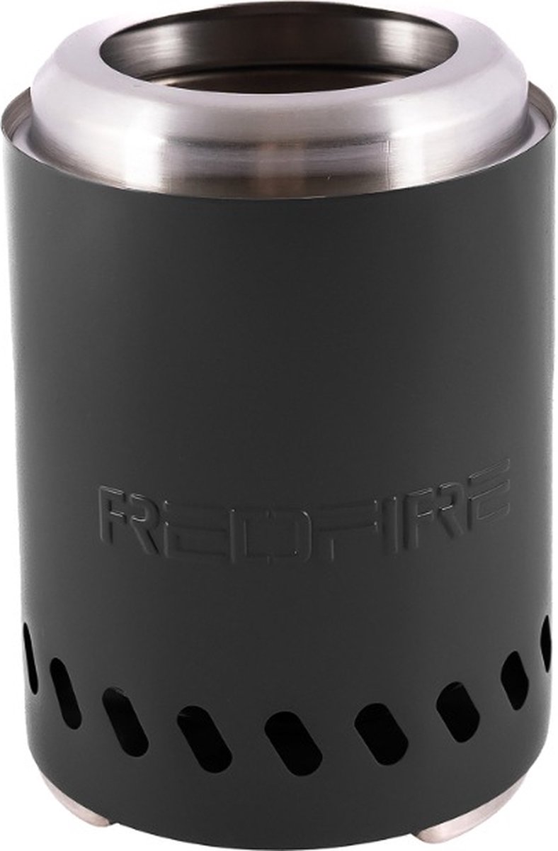 RedFire Volcano Small tafelvuurkorf - Zwart - Incl. beschermhoes en mat