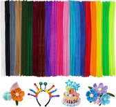 G2PLUS Zwarte pijpenrager 6 mm, 100 stuks om te knutselen, chenilledraad voor kinderen G2PLUS Zwarte pijpenrager 6 mm, 100 stuks om te knutselen, chenilledraad voor kinderen