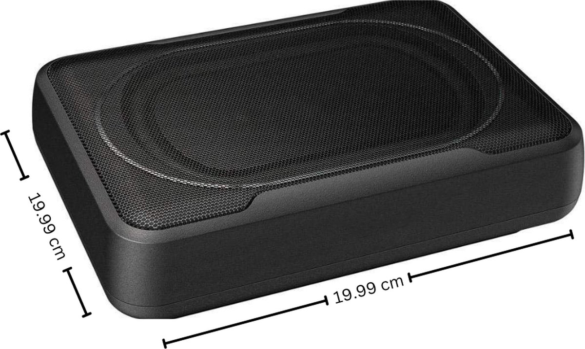 White-Label® Underseat Subwoofer - Auto Versterking - Speakers - Zwart – foto 5