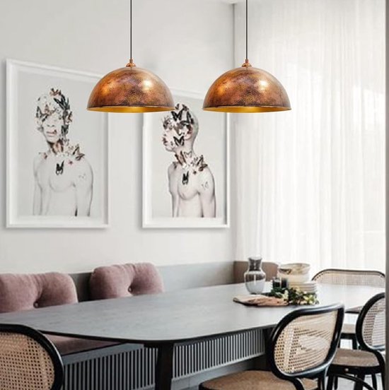 GERAGUR E26 E27 Boerderij Hanglamp, Industriële Metalen Lampenkap Retro Lamp Armaturen Voor Keuken, Thuis, Verlichting Decor, 1 Pack Voor Living Eetkamer Kroonluchter