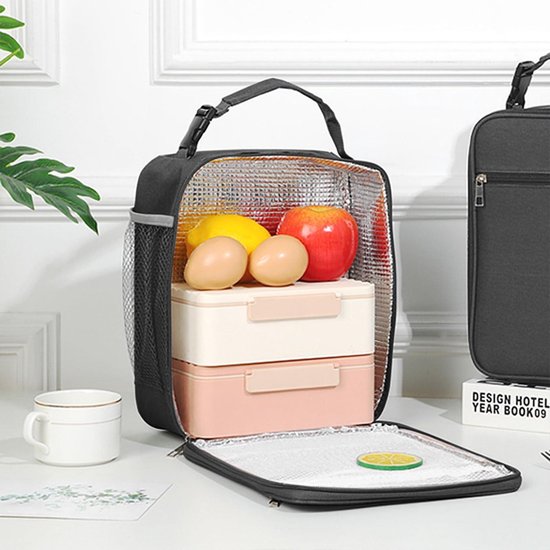 Tactische lunchtas, grote lunchbox, geïsoleerde bento lunchtas voor mannen, waterdichte lekvrije koeltas voor volwassenen, kinderen/werk, kantoor, outdoor, reizen, 24 kan, zwart Tactische lunchtas, grote lunchbox, geïsoleerde bento lunchtas voor mannen, waterdichte lekvrije koeltas voor volwassenen, kinderen/werk, kantoor, outdoor, reizen, 24 kan, zwart