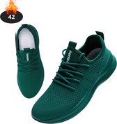 Livano Schoenen Heren - Sneakers - Comfortabel - Sportief - Casual - Volwassen - Donkergroen - Maat 42