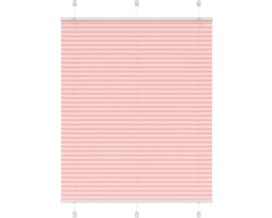 vidaXL - Plissé - rolgordijn - 110x150cm - stofbreedte - 109,4cm - polyester - roze