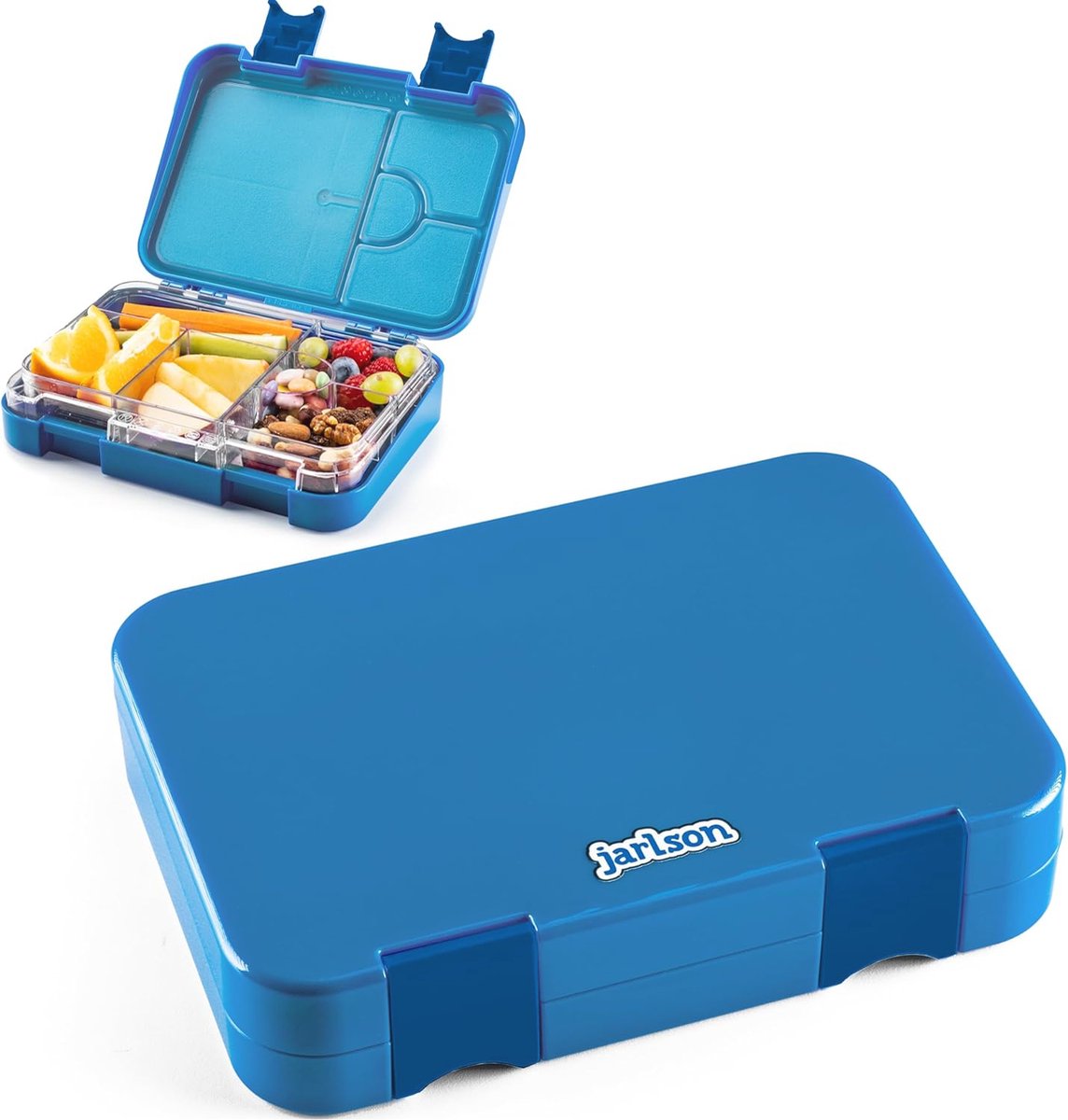 Broodtrommel voor Kinderen met 6 Vakjes - Lekvrije Snackbox - Ideaal voor School en Peuterspeelzaal