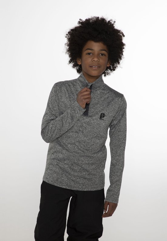 Protest REWILLOWY JR – Top met 1/4 ritssluiting Jongens – Dark Grey Melee