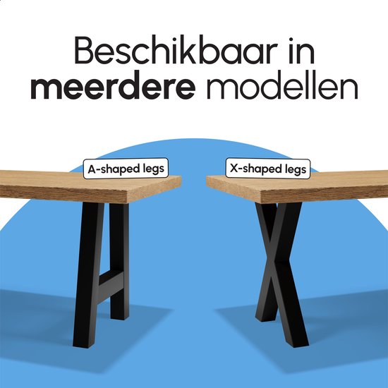 Bodo® - Pieds de table - Base acier X 71x85x85cm Set - Matrix Oberau