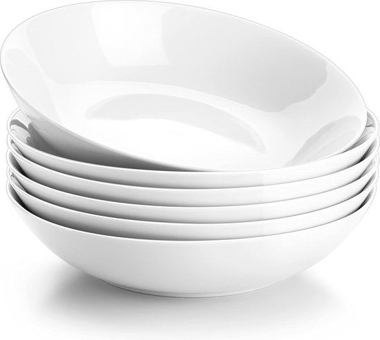 MALACASA, série Elisa, 6 ks porcelánová jídelní sada talířů