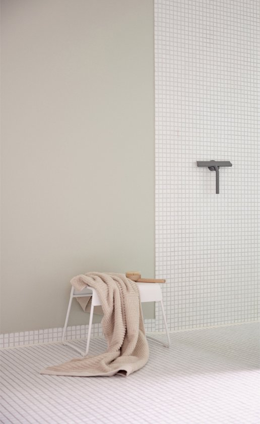 essuie-douche 21x17cm silicone gris