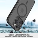 Coque noire mate et transparente pour iPhone, montrant la protection contre les chutes.