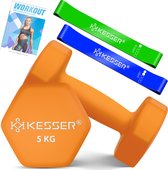 Bol.com KESSER® Dumbells Set 2 Paren | Gewichten Set | verstelbare Dumbell Geschikt voor Krachttraining | Halterset met oefening... aanbieding