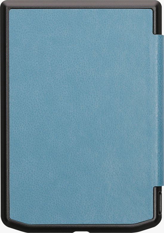 kwmobile e-reader hoesje geschikt voor Pocketbook Verse / Verse Lite / Verse Pro / Color / Vivlio Light/Light HD hoes - Ereader flip case met standaard - E reader cover van kunstleer - In petrol van Merkloos — afbeelding 4