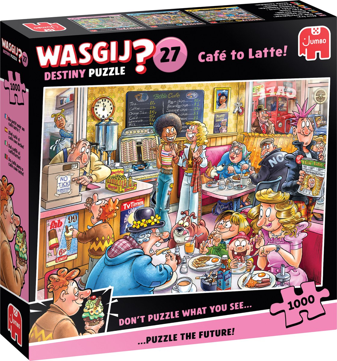 Wasgij Destiny 27 - Van Cafetaria Naar Koffiebar! - 1000 stukjes puzzel - Legpuzzel