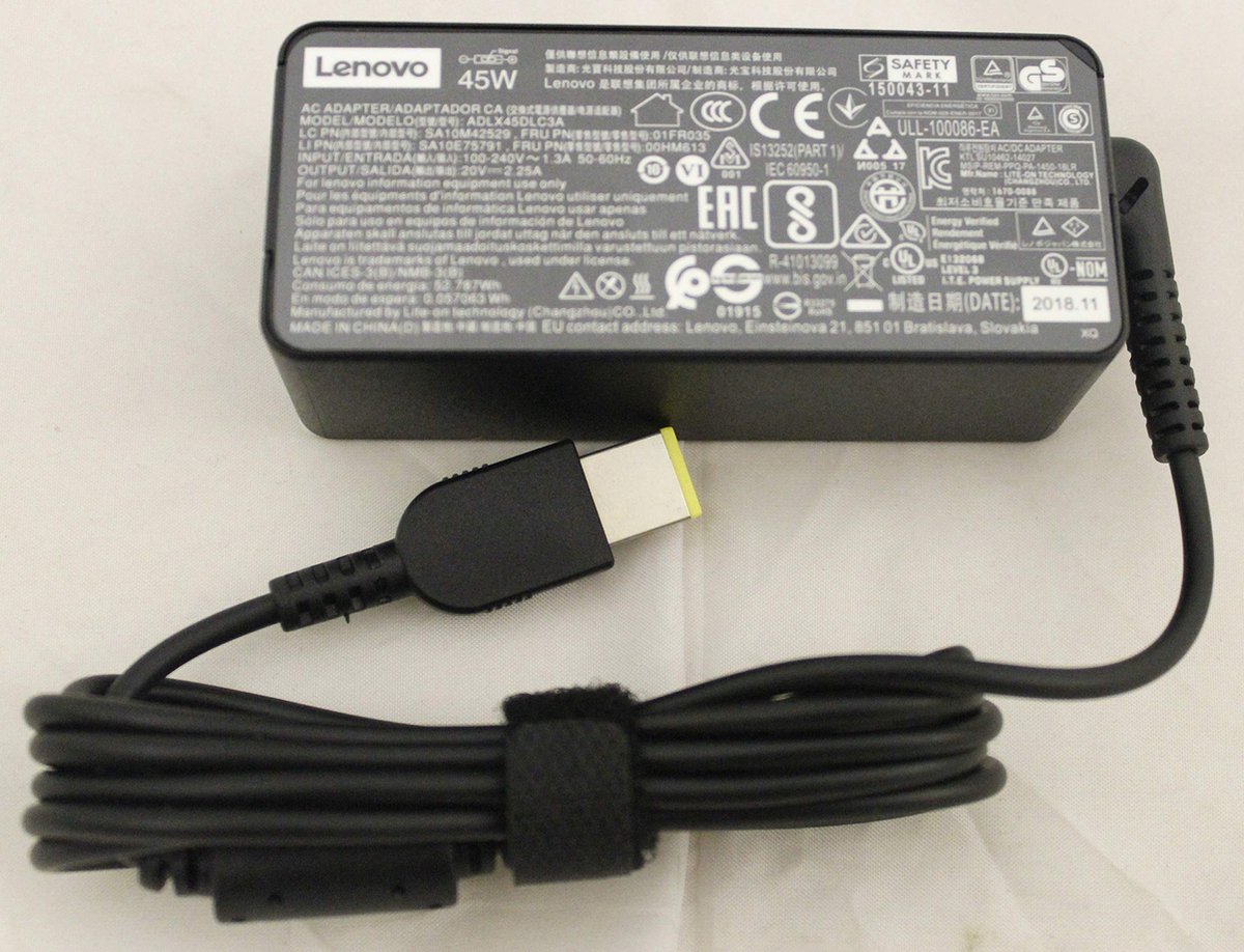 01FR035 - Notebook - Indoor - 100 - 240 V - 50/60 Hz - 45 W - 20 V