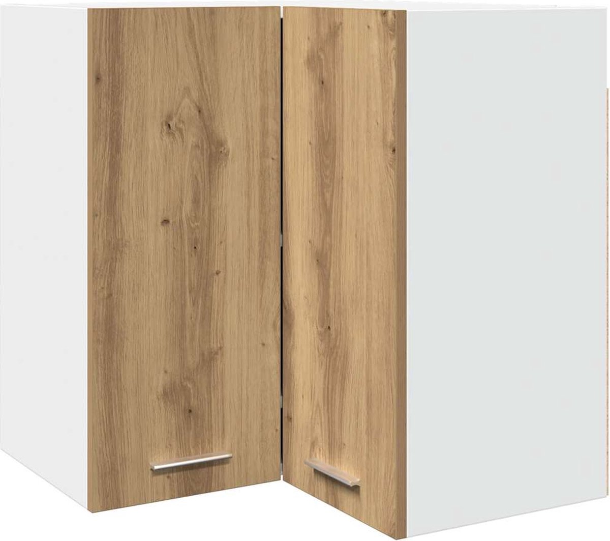 Hangkast 40x31x60 cm bewerkt hout oud houtkleurig