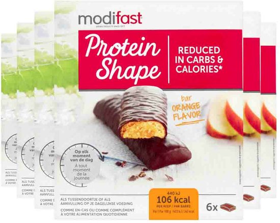Modifast Protein Shape - Repen - Sinaas & Pure Chocolade - 6 x 186 gr van Merkloos — afbeelding 3