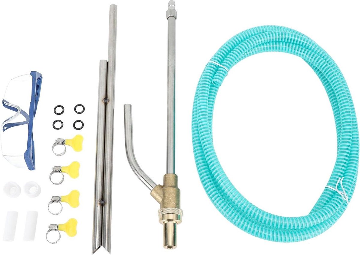 Tool Daily Hogedrukreiniger Zandstralen Kit, Natte Sandblaster Attachment, 5000 PSI, 1/4 Inch Quick Disconnect