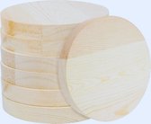 MUKCHAP 30 stuks 30 cm onvoltooide ronde houten cirkels, blanks rond multiplex, dunne houten schijven voor ambachten, ornamenten, doe-het-zelf project