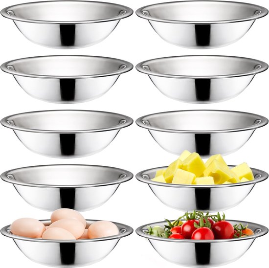 Angoily Rvs Mengkom Metalen Wastafel Fruit Wassen Kommen Traditionele Verdiepte Groente Wasbak Salade Kom Servies Levert