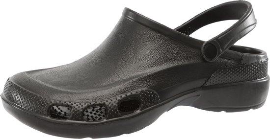 SMajong Clogs voor dames, zomerpantoffels voor heren, lichte ademende tuinschoenen, antislip, slip-on pantoletten voor uniseks, maat 36-48, Zwarte Roos Rood.,41 EU
