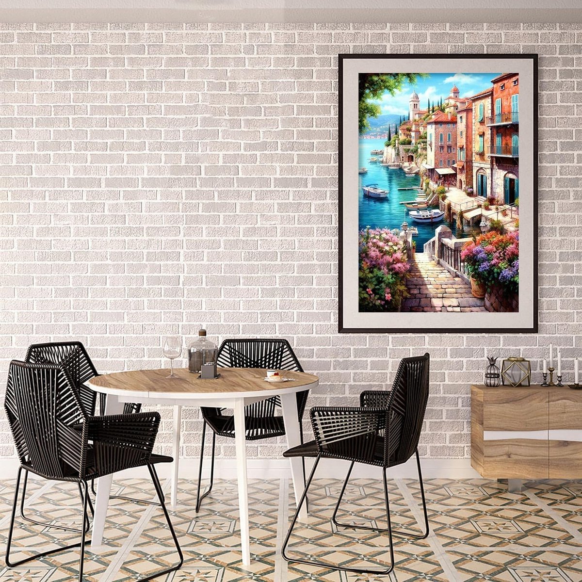 BOTC Diamond Painting Volwassenen - Diamond Painting Kinderen - Diamond Painting Pakket Volledig - 30x40CM - Seaside — afbeelding 3