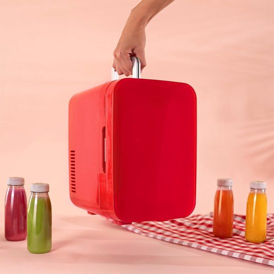 White-Label® Mini Koelkast - Minibar - Skincare Fridge - Rood — afbeelding 5
