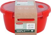 Curver Smart Eco Steamer Récipient rond pour micro-ondes - 1,6 litre - Rouge