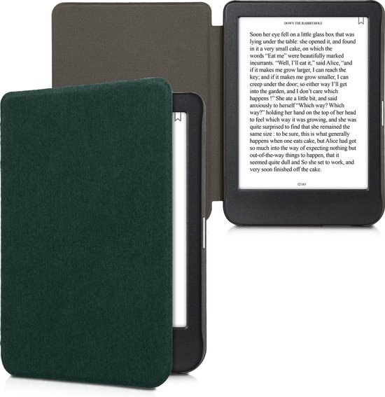 kwmobile hoes geschikt voor Kobo Clara BW / Colour - e-reader beschermhoes van vilt - petrol van Merkloos — afbeelding 5