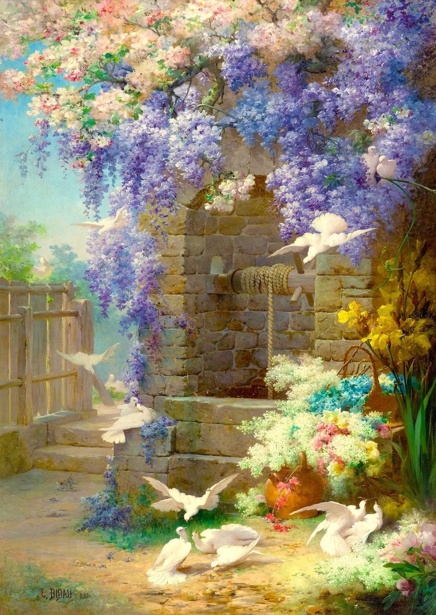 Enjoy Puzzle legpuzzel Eugene Bidau voorjaar 1000 stukjes kunst.