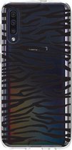 Casetastic Samsung Galaxy A50 (2019) Hoesje - Softcover Hoesje met Design - Zebra Print