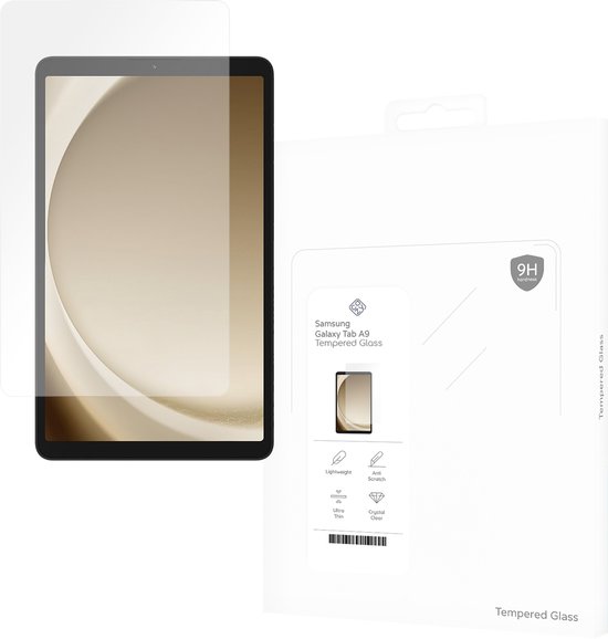 Cazy Screenprotector geschikt voor Samsung Galaxy Tab A9 - Screenprotector Tablet Glas