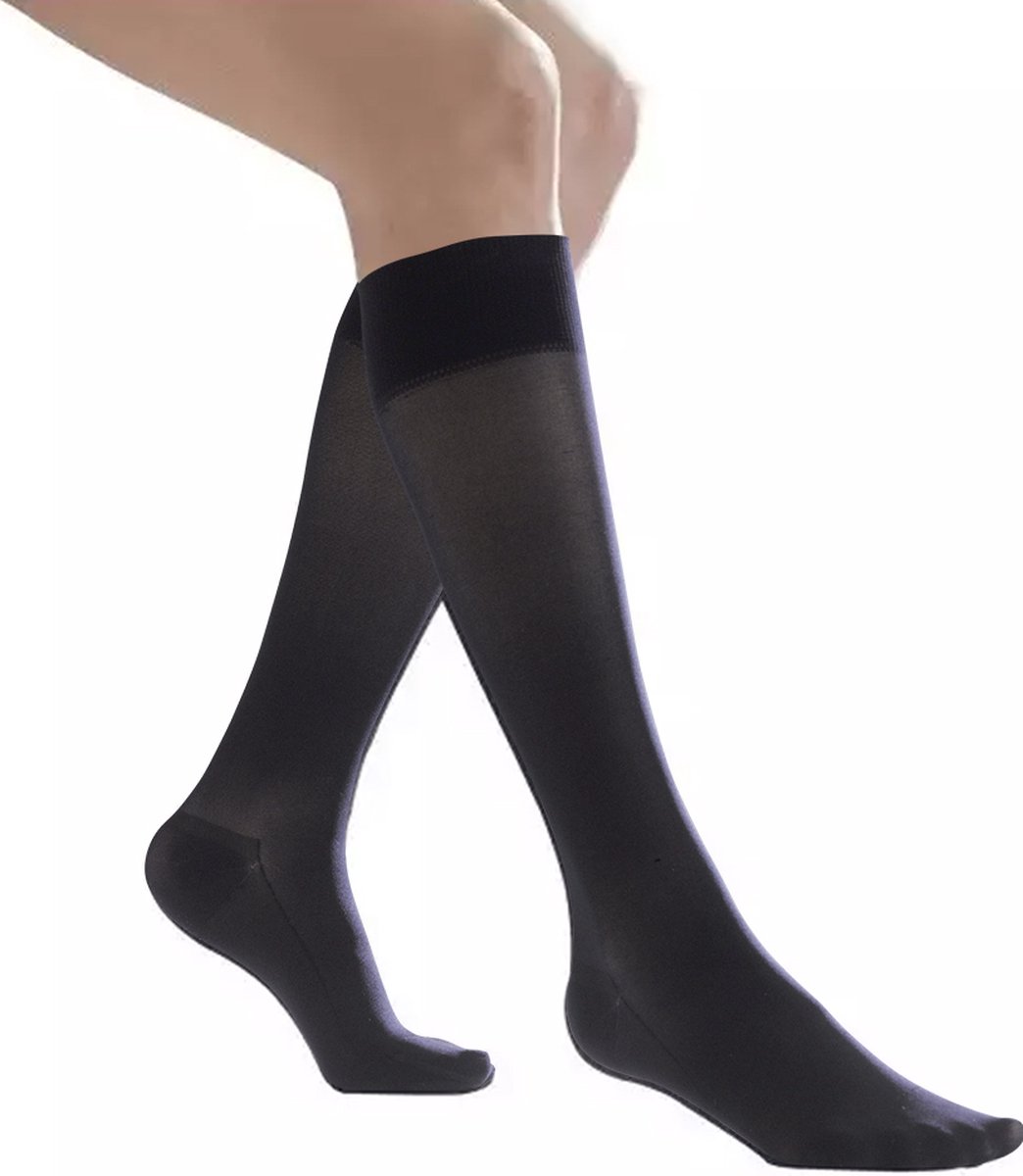 Goedkoopste Thuasne Venoflex Kokoon Absolu - Steunkousen Vrouwen - Compressiekousen - Klasse 2 - Zwart - Lengte Lang-Maat 3