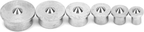 Houten deuvel Center - 4mm tot 12mm deuvel en Tenon Center punten, houtbewerking Tenon Center Set, 6-Pack