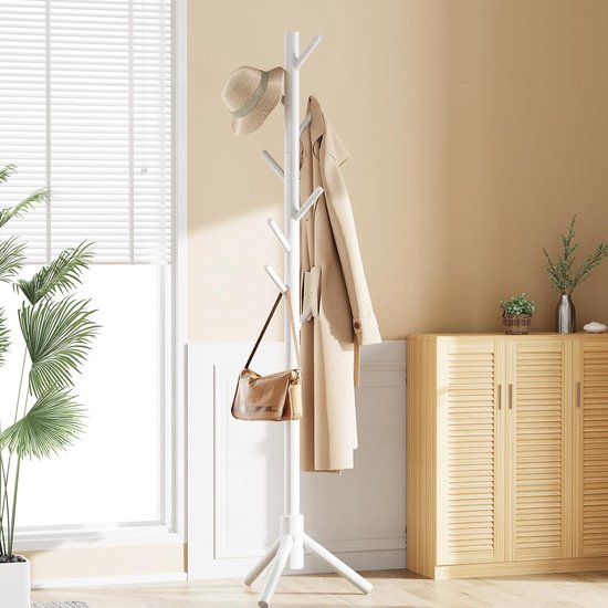 RFWR® Vrijstaande Kapstok met 3 Planken en 8 Haken - Industriële RFWR® Vrijstaande Kapstok met 3 Planken en 8 Haken - Industriële