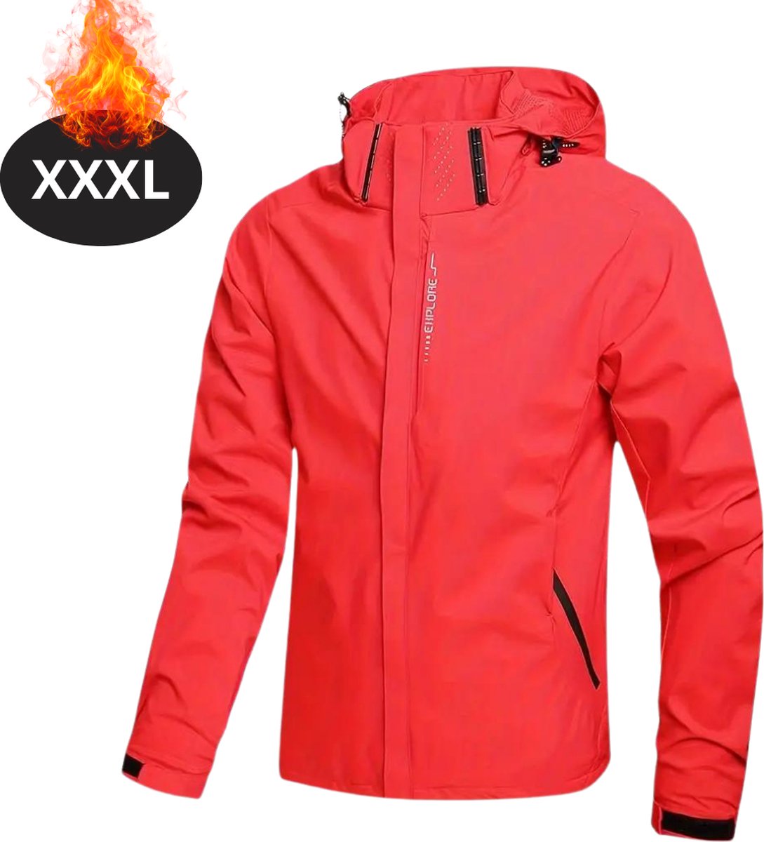 Bovista Windjas Voor Heren Parka Lente & Herfst Jas Volwassen Windjack Windbreaker Outdoor Rood