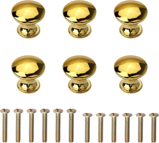 Pamtns Meubelknop Vintage 5 stuks kastgreep Trekknoppen Metalen knopgreep Meubelgreep Kastknoppen Antiek Ladeknoppen Meubelknoppen met schroeven Rond Knop voor kast Lade