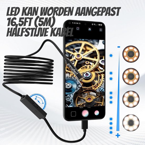 Industriële Borescope Camera 1080P 4.3 Inch Dual Camera Met 8 Led Lens Voor Auto Motor Riool 1143290 Industriële Borescope Camera 1080P 4.3 Inch Dual Camera Met 8 Led Lens Voor Auto Motor Riool 1143290