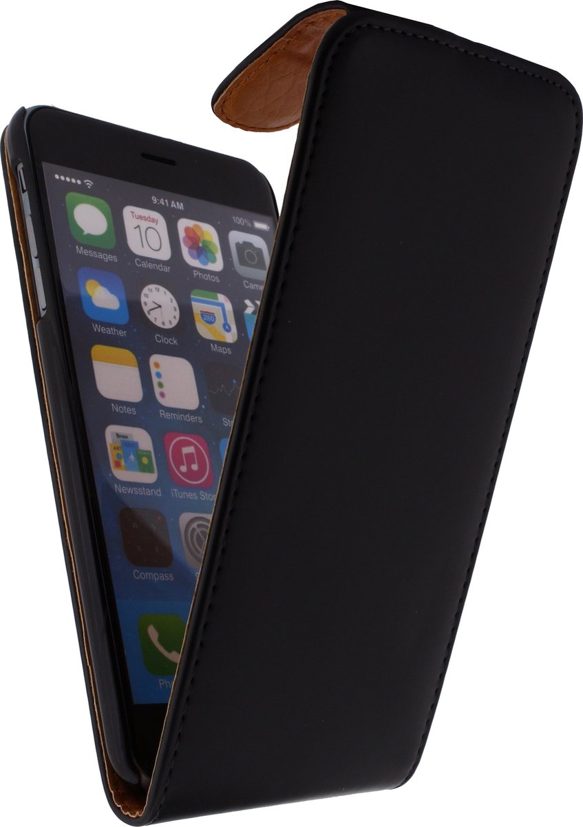 Xccess Telefoonhoesje geschikt voor Apple iPhone 6s Plus Hoesje | Xccess Flip Case Flipcase - Zwart