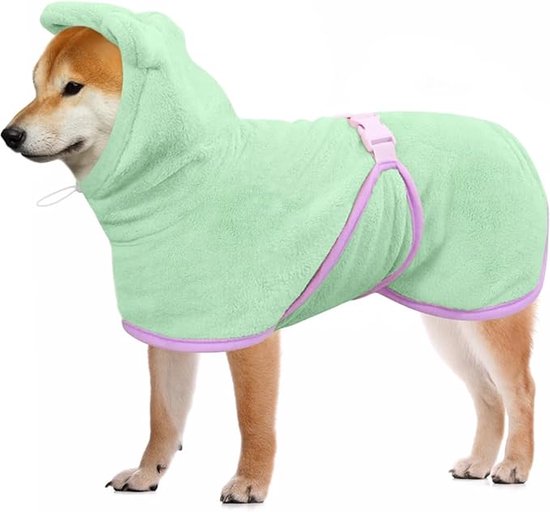 Balacoo Huisdier douche bad koraal fleece sneldrogende handdoeken huisdier badjas