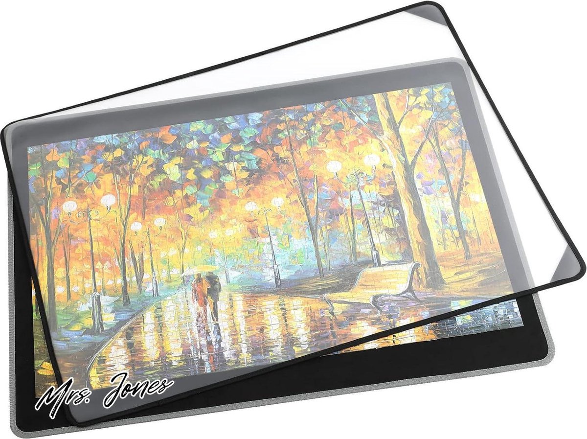 Mrs. Jones Puzzel Board draagbare puzzel Mat met stofdichte hoes voor opslag - 338 x 635 cm antislip oppervlak tot 1000 stuks .