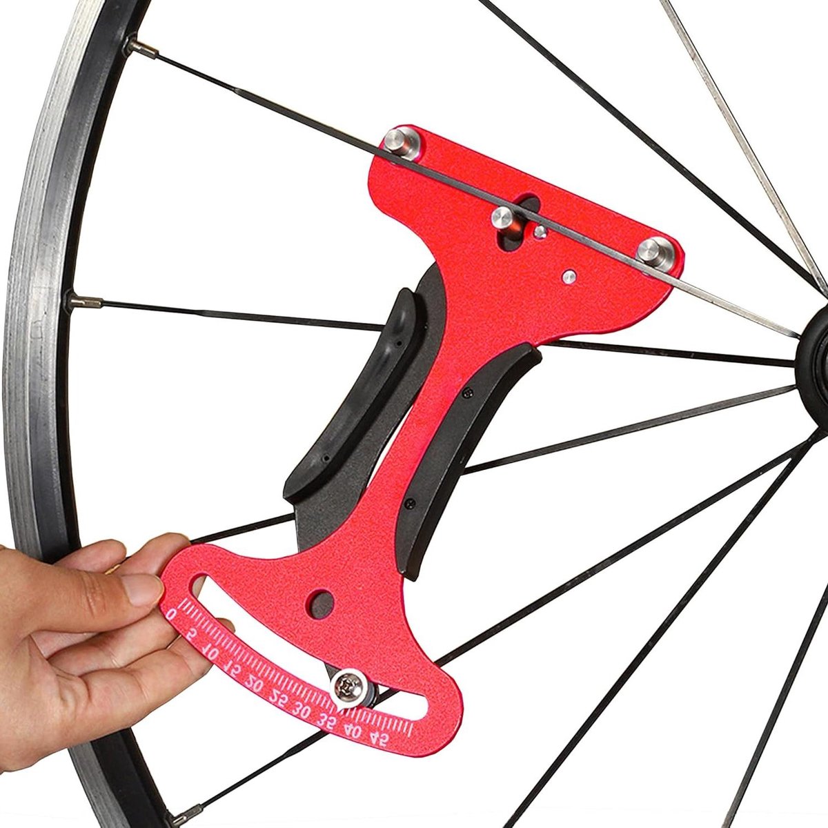 Spoke Tension Meter Aluminium Alloy - Fietswiel Aantrekmeter Gereedschap met Meetinstrument