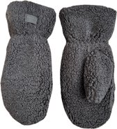Wanten dames - Warme voering - Antraciet/zwart - One size