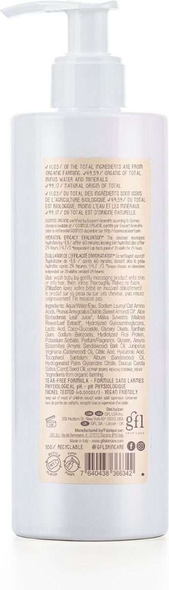 Goedkoopste Dadaumpa 0months Wasgel And Shampoo - Extra Zachte Haar- & Lichaamsreiniger voor Baby en Kids - Biologische Amandelolie, Haver en Hyaluronzuur voor Diepe Hydratatie